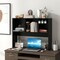 Desktop Organizer Bookcase with Four Cubbies and Open Back Design